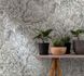 Image Non-Woven Wallpaper Leaves Floral grey-blue 33306 1