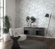 Photography Non-Woven Wallpaper Leaves Floral grey white 33308 5
