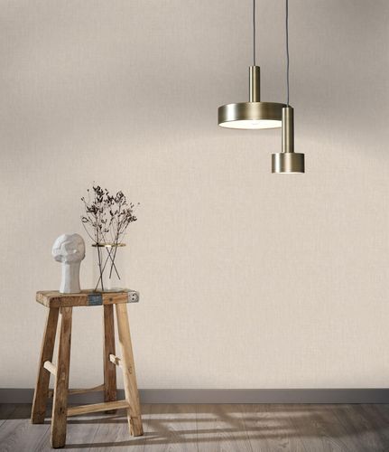 Image Non-Woven Wallpaper Textile Structure beige 33327