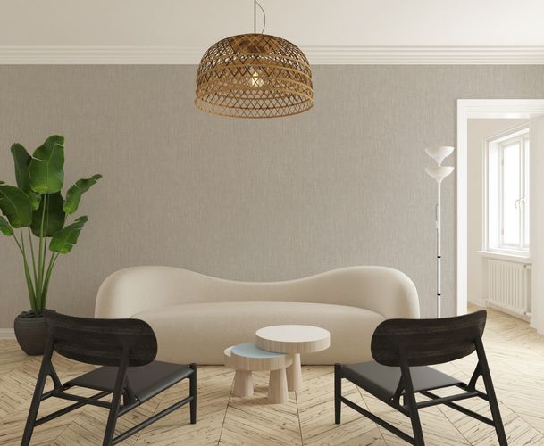 Image Non-Woven Wallpaper Textile Structure greige 33329