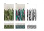 Illustration Photo Wallpaper Leaves Pop-Art Floral grey white 47207 3