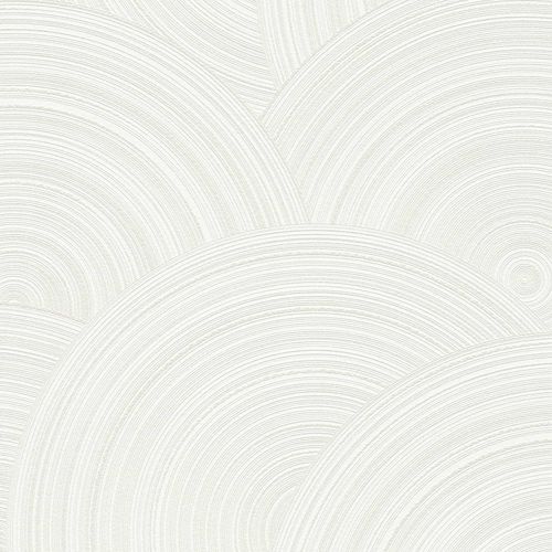 Non-Woven Wallpaper Waves 3D white silver 38696-1