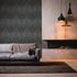 Non-Woven Wallpaper Damast Design black silver 38708-5 1