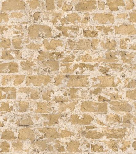 Wallpaper Rasch stone wall design beige 446272