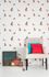 Non-Woven Wallpaper birds yellow beige green 002227 2
