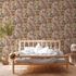 Non-Woven Wallpaper Indian purple grey 38174-4 2
