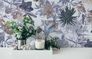 Non-Woven Wallpaper Flowers white blue 38175-1 4