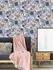 Non-Woven Wallpaper Flowers white blue 38175-1 1