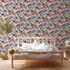 Non-Woven Wallpaper Flowers white colourful 38175-4 1
