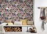 Non-Woven Wallpaper Flowers beige colourful 38175-5 1