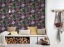 Non-Woven Wallpaper Flowers black pink 38175-6 4