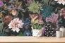 Non-Woven Wallpaper Flowers black colourful 38175-7 4