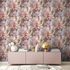 Non-Woven Wallpaper Flowers Vintage grey 38177-3 1