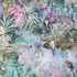 Non-Woven Wallpaper Plants Jungle grey blue 38179-1 2