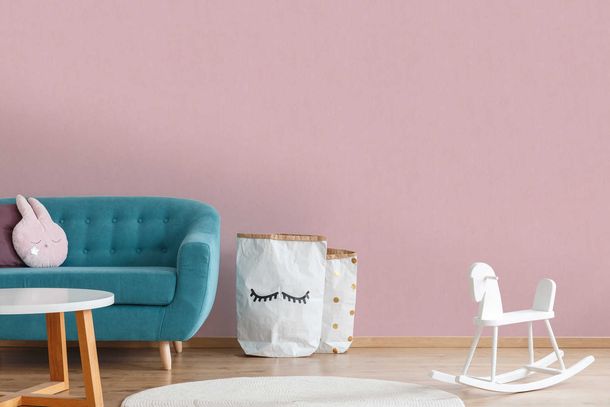 Non-Woven Wallpaper Plain Design rosé 38366-2