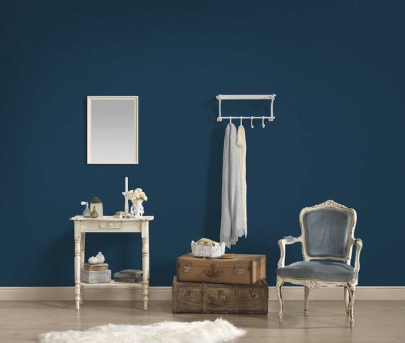 Non-Woven Wallpaper Plain Design dark blue 38367-9