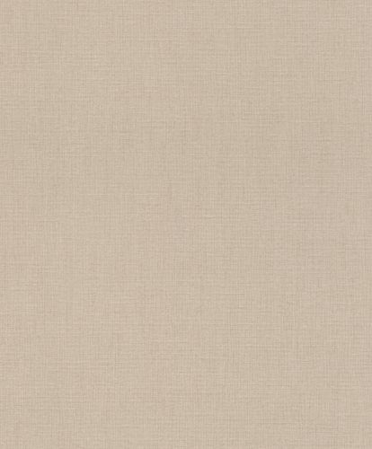 Non-Woven Wallpaper Rasch Plain Linen light brown 484540