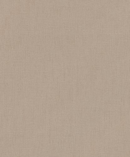 Non-Woven Wallpaper Rasch Plain Linen dark brown 484656