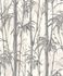 Non-Woven Wallpaper Rasch Bamboo grey silver 484830 1