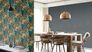 Non-Woven Wallpaper Rasch Leaves orange-brown 485561 2