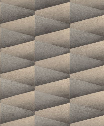 Non-Woven Wallpaper Rasch Graphic silver Gloss 554670