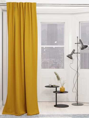 Ready made scarf Uni saffron blackout Galdin 245x140
