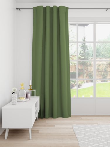 Ready-made plain scarf olive green blackout Galdin