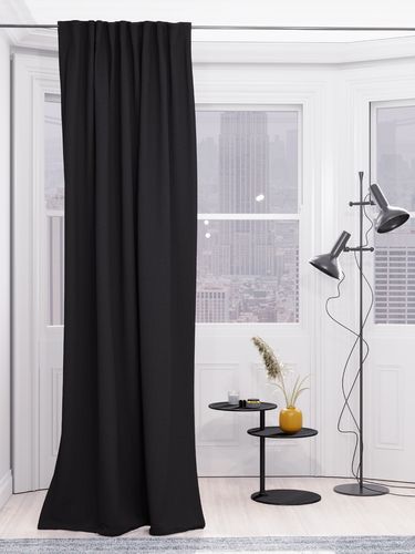 Ready made scarf Uni anthracite plain Kjell 245x140