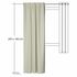 Velvet curtain Uni ecru opaque Velia 245x140 5