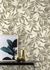 Non-Woven Wallpaper Leaves Rasch green white 406313 1