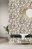 Non-Woven Wallpaper Leaves Rasch black white 406320 1