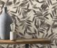 Non-Woven Wallpaper Leaves Rasch black white 406320 2
