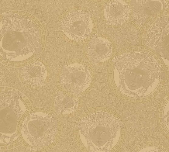 Non-woven wallpaper Versace Gold Logo Medusa 38461-1