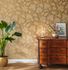 Non-Woven Wallpaper Flowers Leaves gold Gloss 570472 2