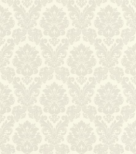 Non-Woven Wallpaper Ornaments white Gloss 570519