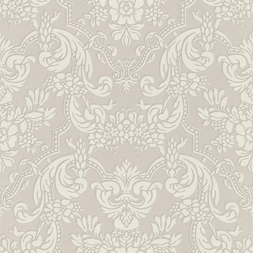 Non-Woven Wallpaper Baroque grey Gloss 570625