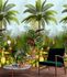 Non-woven wallpaper palm trees jungle green JF6001 1
