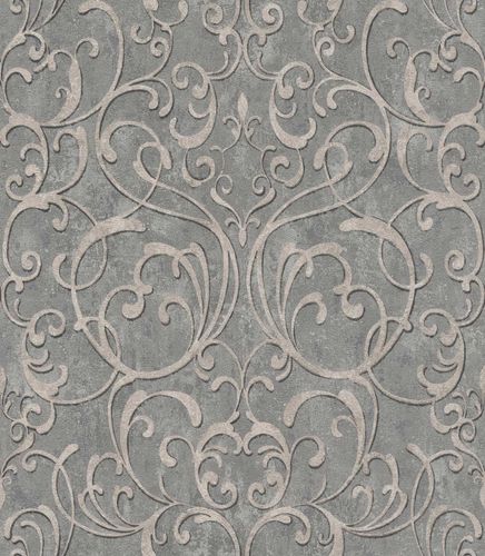 Rasch Non-Woven Wallpaper Ornaments Beige Grey 651621