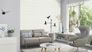Non-woven wallpaper plain blue gray 252842 Rasch 5