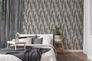 Non-woven wallpaper pampas grass grey black 38631-4 4