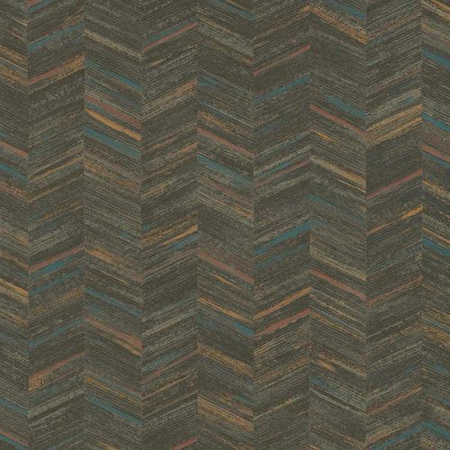 Non-woven wallpaper AS Creation Brown Gray Herringbone