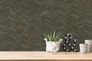 Non-woven wallpaper AS Creation Brown Gray Herringbone 4