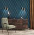 Non-woven wallpaper AS Creation Blue Bronze Geometric 2