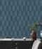 Non-woven wallpaper AS Creation Blue Bronze Geometric 3
