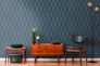 Non-woven wallpaper AS Creation Blue Bronze Geometric 5