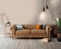 Non-woven wallpaper AS Creation Beige Silver Geometric 3