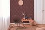 Non-woven wallpaper Red Gold Geometric 385925 4