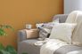Non-woven wallpaper Yellow plaster look 386071 4