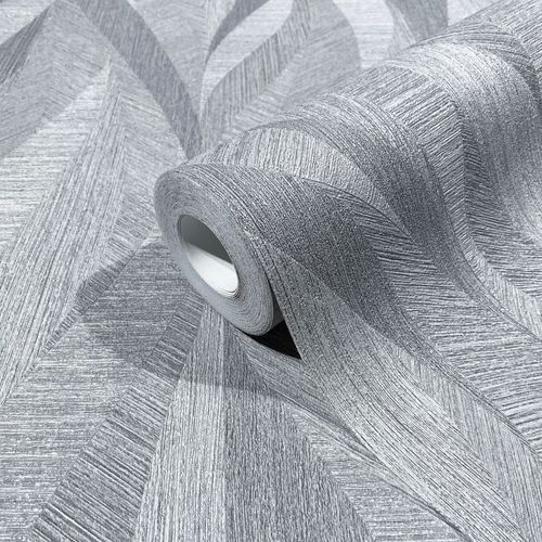 Designer Wallpaper Papis Loveday gray wave pattern 86719