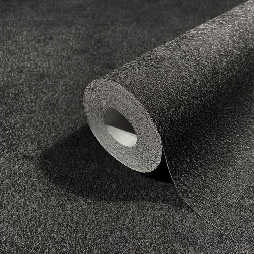 Designer Wallpaper Papis Loveday Black Plain 86766